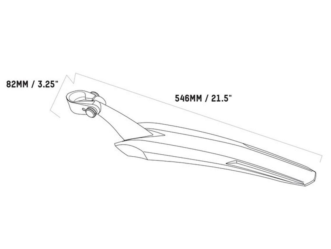 Blackburn Splashboard Rear Fender for Mudguards - MTB - Image 3